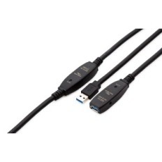 Amplificador de extensão mutecpower ativo, tipo USB A, 15 metros