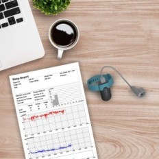 Kasutatud Viatomi Sleese Oksimeetri Android ja iOS jaoks Steruńi ja südame löögisageduse monitori rakendusega