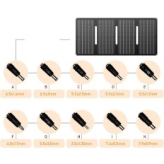 Sammenleggbar Solar Panel Sankeu, 40W, 15V, 93.8 x 36.5 x 2 cm