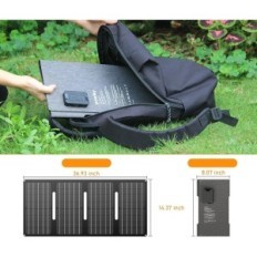 Faltbares Solarpanel Sinkeu, 40W, 15V, 93,8 x 36,5 x 2 cm