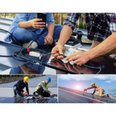 G-plug-kabel voor fotovoltaïsche panelen met een lengte van 50 m, 6 mm, zwart