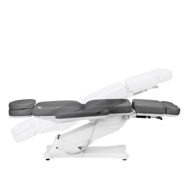 Poltrona estetica elettrica SILLON CLASSIC 3 motori con poggiapiedi pedi grigio — vista laterale