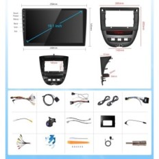 Auto raadio Podfo 10 '' Carplay Android jaoks TOYOTA / PEUGEOTA / CITROEN
