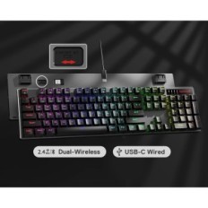 Draadloos toetsenbord voor RGB Games K556 PRO RGB, BT / 2,4 GHz, Zwart