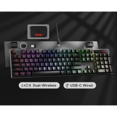 Draadloos toetsenbord voor RGB Games K556 PRO RGB, BT / 2,4 GHz, Zwart