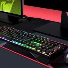 Teclado inalámbrico para juegos RGB K556 Pro RGB, BT / 2.4 GHz, Negro