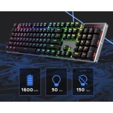 Wireless keyboard for RGB Games K556 PRO RGB, BT / 2.4 GHz, black