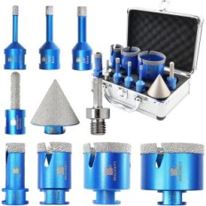 BRSCHNITT Diamond Drill Set, 10mm 50mm, azul