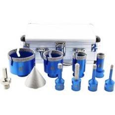 Brschnitt Diamond Drill Set, 10mm 50mm, blauw