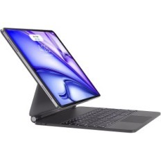 Fall mit Tastatur D Dingrich bis iPad Air 11 m2 2024, mit Hintergrundbeleuchtung