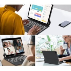 Byla su klaviatūros D Dingrich į "iPad Air" 11 m2 2024, su apšvietimu