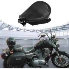 Asiento MotorTorti Motorbike, Rivet Solo, 34 x 27 x 10 cm, Negro