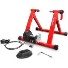 Roller trainer Sportneer for bicycle, 6 modes, red