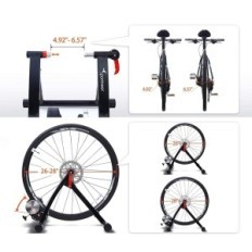 Entraîneur de rouleaux Sportneer pour vélo, 6 modes, rouge