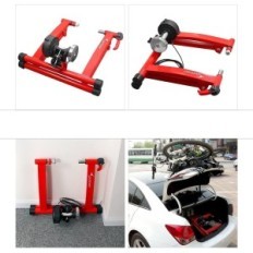 Roller trainer Sportneer for bicycle, 6 modes, red