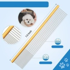 Un conjunto de tijeras para perros de recorte Jason, 6 en 1, peine