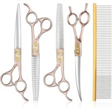 A set of shears for clipping dogs Jason, 6 in 1, comb
