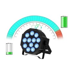 Zonquooonz, RGBW, 5500 mAh, modalità 24W, 3 modalità, 3 PC, mostra