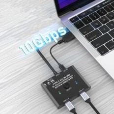 Switch KVM YoutingHDAV C201, 100W, 5V, 7.5 x 6 x 1 cm