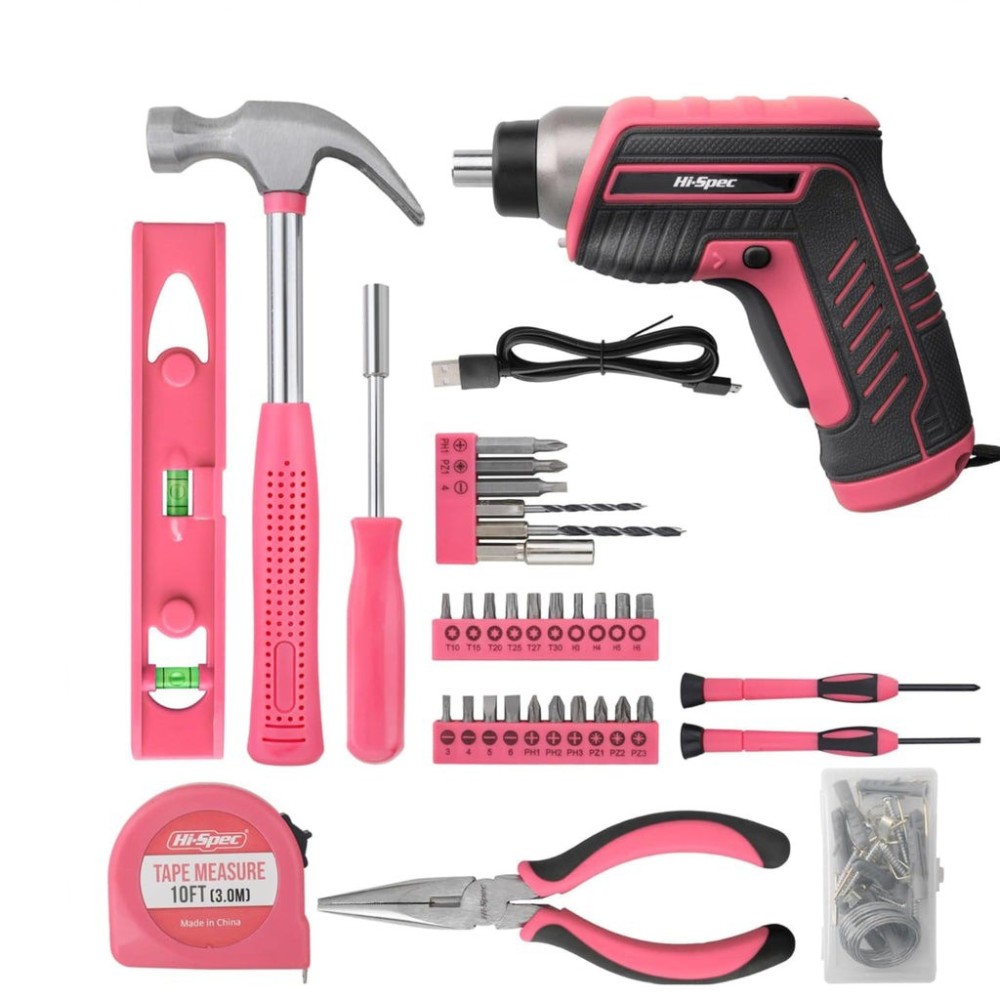 HI-Spec Tools, 1500 mAh, 35 element, rosa, ingen uppsättning