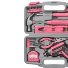 Narzędzia Hi-Spec, 1500 mAh, 35 elementów, różowy, Nie zestaw