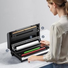 Automatische fresco vacuümverpakker, min. 18 L, 140W, 120V