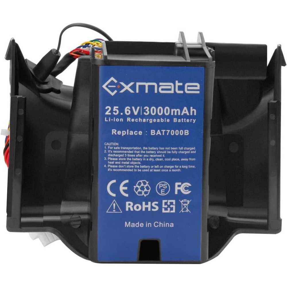 Exmate 25.6 V Battery 3.0 Ah, 3000 mAh, per Robomow Bat7000B