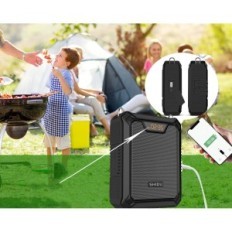 Portable shidu-kaiutin 30 W, Bluetooth, IPX6, 2500MAH, 7.4V, musta