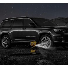 Begagnade 21V 180 PSI däckpump med digital autder tryckmätare