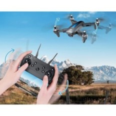 Gebruikte DRON DERERC D10 met 2K HD FPV, tik op vliegen, met twee batterijen en case