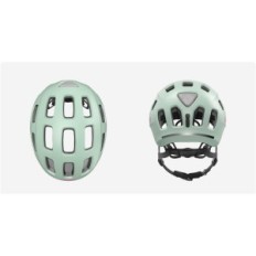 Abus S 48-54 cm Helm eingefrorene Minze für Kinder und Erwachsene mit LED und Regulierung