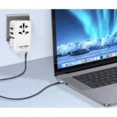 Adattatore Uoucoo 638FV, 100W, tipo A, per MacBook Pro, iPad, iPhone