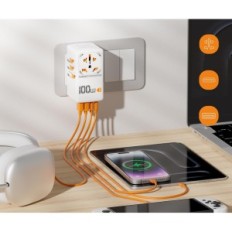 Tessan TS-WTA04, 100W, 250 V, 18W, wit en oranje