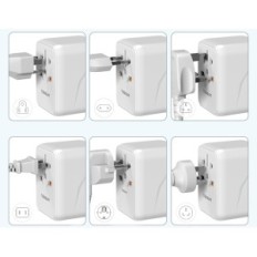 Tessan 635FC-sovitin, 2,4A / 12W, 3A / 15W, valkoinen