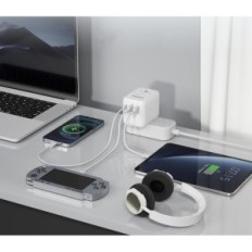 Adattatore TESSAN 635FC, 2,4 A / 12W, 3A / 15W, bianco