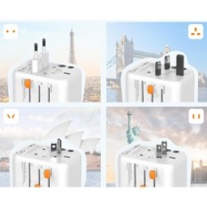 Adaptador Tessan 635FC, 2,4A / 12W, 3A / 15W, branco