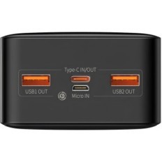 Powerbank Baseus 20W 30000 mAH, 2xUSB / 1xType-C, 1xmicro USB