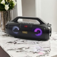 Přenosný reproduktor Kimiso KM-S3 Bluetooth 10W černý bezdrátový hudební přehrávač s USB