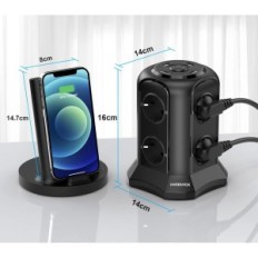 NVEECHOX TP- VB4U8E- C / TP- VB4U81C, USB- C, 4000W, 16A, fekete