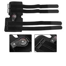 Kireina Kireina Taille orthèse Taille Stabilisateur de genou noir de couleur avec support flexible
