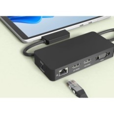 Priključna stanica YeaMie Pro, microSD, VGA 1080p @ 60Hz, HDMI 4K @ 30Hz, USB 3.0