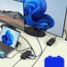 Station d'accueil YEEMIE PRO, microSD, VGA 1080P @ 60Hz, HDMI 4K @ 30Hz, USB 3.0