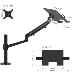 Monitor- / Laptop-Halterung VIOSON 1S PRO 17-32 "12-17"