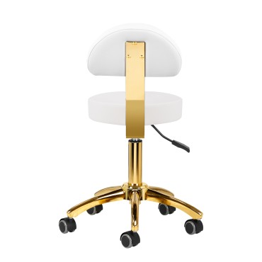 Banco cosmético AM-304G branco — vista traseira