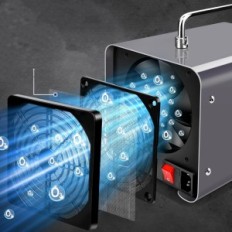 OZÓNY Generátor ICAE 30000 mg / h, 45W, 45 dB, 16,3 x 21,5 x 16 cm, sivá