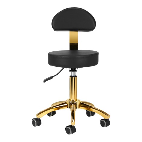 Tabouret esthétique AM-304G noir — vue de face