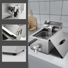 Dunlice Fryer Elétrico, 3000W, 220V, 43x27.3x26cmUsado