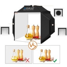 PULUZ-box 40 cm, 16x16 inch, 4 kleuren achtergrond draagbare fotogent