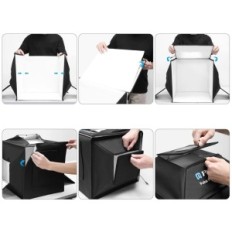 PULUZ CAJA DE PULUZ 40 CM, 16x16 pulgadas, 4 colores de fondo Foto portátil Tienda de fotos