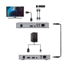 Switpows H.264, KVM, HDMI, 200m, 20 x 19 x 2,2 cm